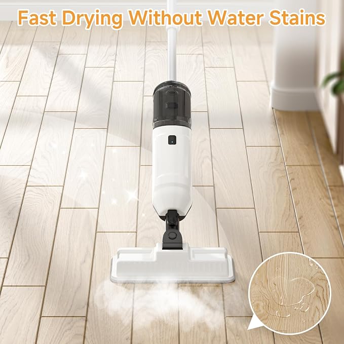 Steam Mop for Floor Cleaning, Multi-Purpose Steam Cleaner with Handheld Steamer & Accessories, Deep Cleaning Floor Steamer for Hardwood and Tile, Pet-Friendly Steam Mop for Home