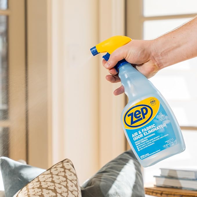 Zep Air and Fabric Odor Eliminator and Freshener - 32 oz (Pack of 12) ZUAIR32 - Neutralizes Tough Unwanted Odors on Contact. Refresh Your Home, Office and Business