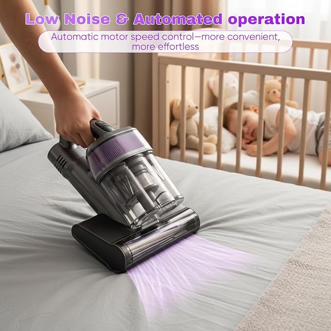 Mattress Vacuum 16KPA Mattress Cleaner uv Sanitizing Corded Dual LEDDisplay