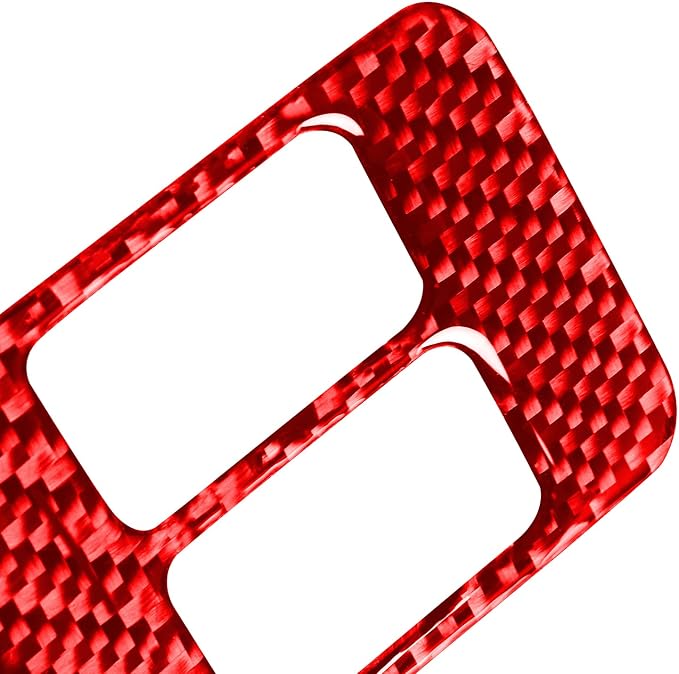 Real Soft Carbon Fiber Trim Sticker Interior Compatible with Subaru BRZ 2016 2017 2018 2019 2020 Car Decoration Seat Heating Button Panel Cover Accessories Decals