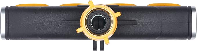 Melnor 65135AMZ 4 Way Lever Flow Through Valve Connector Bundle, Yellow, Black