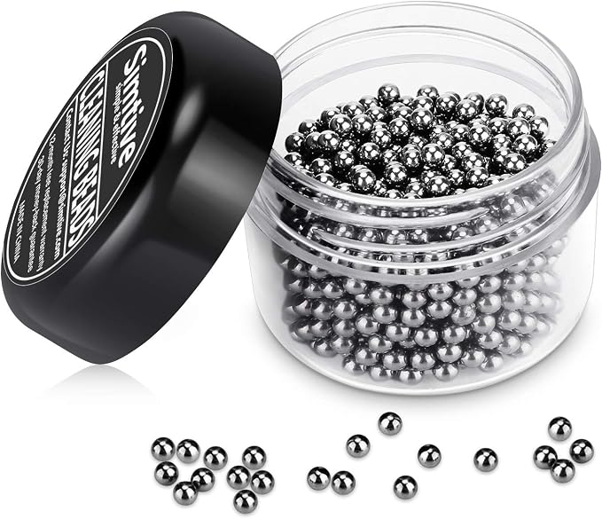 Simtive 1000 PCS Decanter Cleaning Beads, Cleaner for Wine Decanter, Carafe and Vase, 304 Stainless Steel Cleaning balls