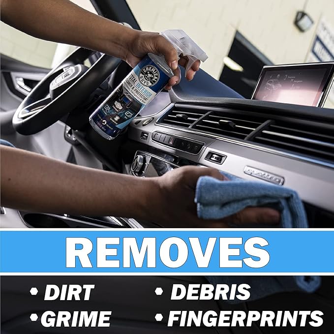 Chemical Guys, Total Interior Cleaner & Protectant, Leather & Vinyl, 16 oz | Cleans dashboards, seats, door panels, trim and glass in one step, leaving a fresh, streak-free, factory-style look
