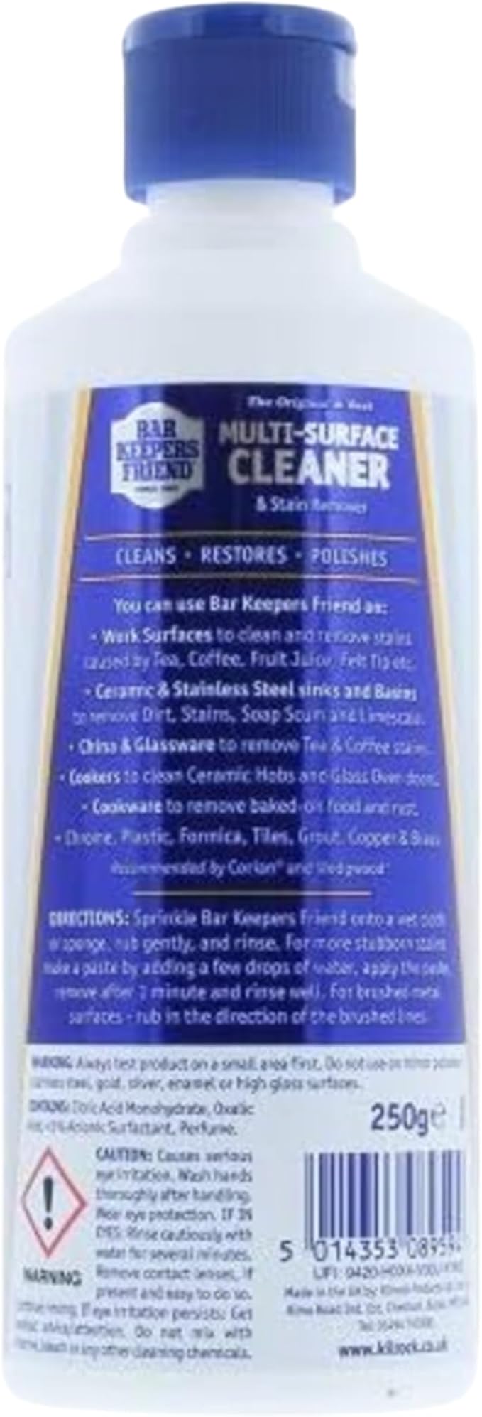 Bar Keepers Friend Universal Surface and Stain Remover Cleaner 250g
