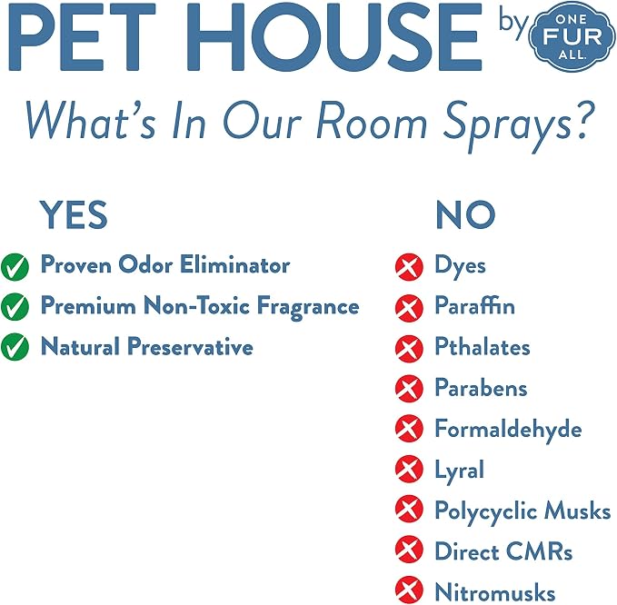 One Fur All Concentrated Room Spray 4 OZ Dog and Cat Friendly Air Freshener for Pet Odor, Lavender Green Tea, Pack of 2