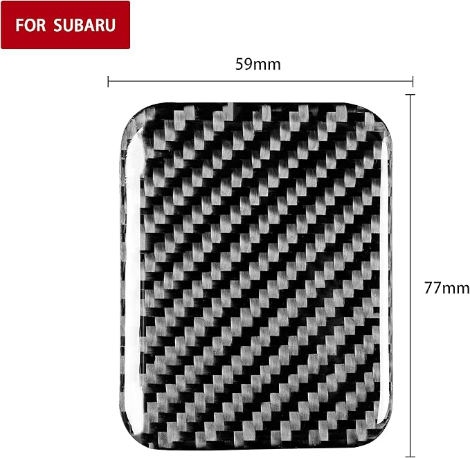 Real Carbon Fiber Trim for Subaru Accessories | for Scion FR-S 2013-2016 / Toyota 86 2016-2020 Center Control Gear Shift Box Cover Interior Thick Overlay Decal