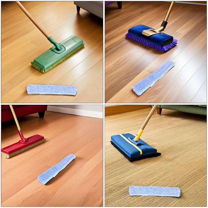 2pcs Microfiber Window Cleaning Refill Sleeves Replacement for Glass and Mirrors, Easy Installation with Universal Compatibility, Reusable Squeegee Cloth for Home and Office Use