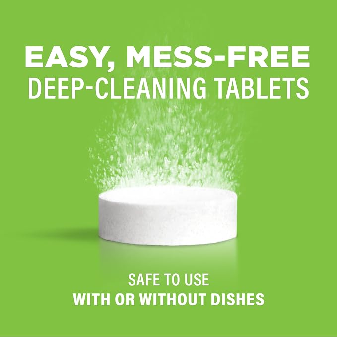 Affresh Dishwasher Cleaner, Helps Power Away Odor Causing Residues & Grime Inside Pump, Tub & Hoses, 6 Tablets, 6 Month Supply