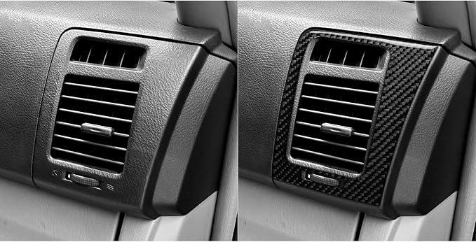 Air Vent Decor Stickers Fit for Toyota 4Runner 2003-2009 Carbon Fiber | for 4 Runner(N210)2003-2009 SR5/Sport Edition/Limited|Accessories|Passenger Side Interior Trim|Thick Overlay|Anti-scratch|
