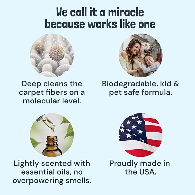 Sunny & Honey Carpet Cleaner Shampoo Solution for Machines, 1 Gal Mint | USA Made - Stain and Odor Eliminator - Cleans Carpets and Upholstery - For Upright and Spot Cleaners - Concentrated Formula