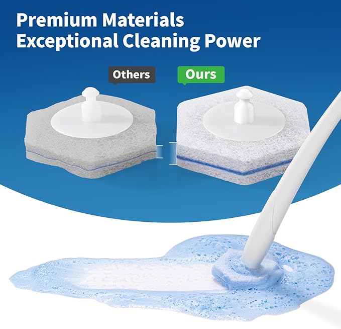 Compatible with Clorox Toilet Wand – Disposable Toilet Brush Head Refills (20 Count), Wand Not Included