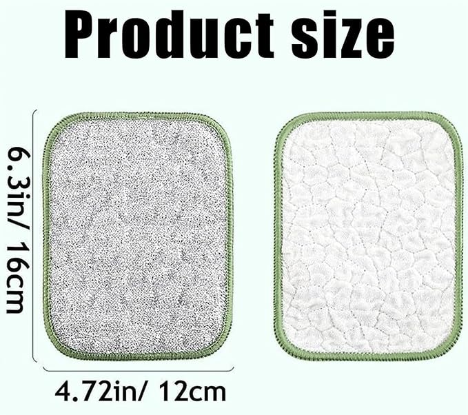 Fuiyuqa Multipurpose Wire Dishwashing Rags for Wet and Dry, Reusable Wire Miracle Cleaning Cloths, Round Wire Washing Cloth, Non Scratch Wire Dishcloth for Kitchen, Sinks, Pots, Pans (5PCS)