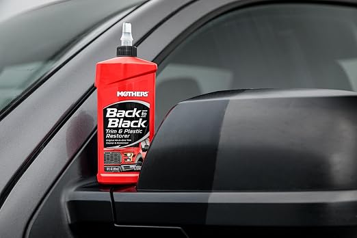 Mothers Back-to-Black Trim & Plastic Restorer, 12 oz. (06112) | Removes Oxidation, Dirt & Wax Residue – Restores Faded Trim & Provides Long-Lasting Protection