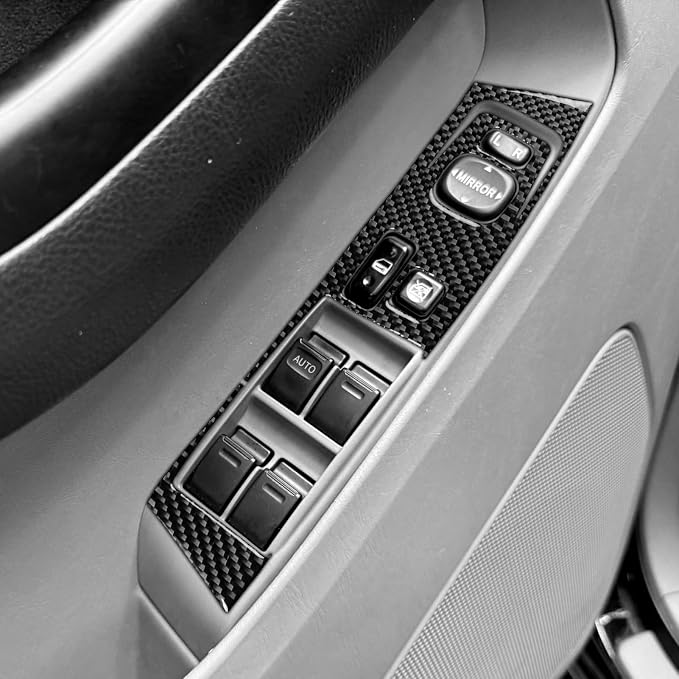 Window Lift Panel Stickers Fit for Toyota 4Runner 2003-2009 Trim | for 4 Runner(N210)2003-2009 SR5/Sport Edition/Limited|Real Carbon Fiber|Front Door Cover Accessories|Thick Overlay