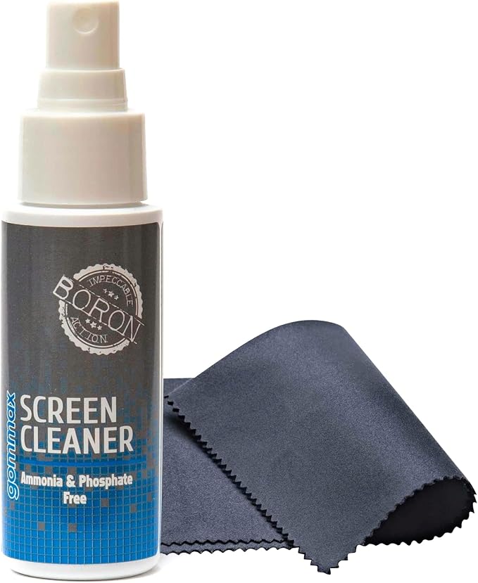 Screen Cleaner Spray Bottle with Microfiber Cloth for Electronical Devices (1.70 Ounces), Ideal for Laptops, Computers, Tv Screens, Phone Screens, Tablets, Camera Lenses, E-Readers, Eyeglasses