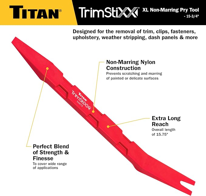 Titan 11573 Trim Stixx 16-Inch XL Non-Marring Nylon Pry Tool