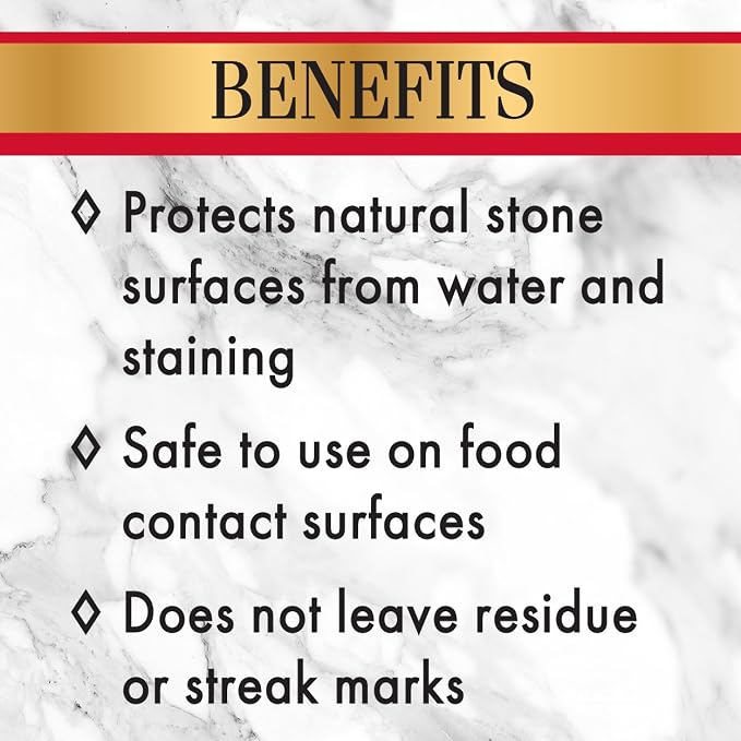 Stone Care International Daily Cleaner/Polish & Sealer Stone Care Kit for Granite, Quartz, Quartzite, Limestone Countertops - No residue, Superior Protection