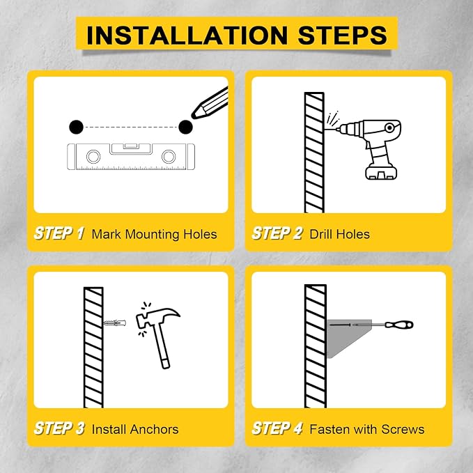 Pressure Washer Gun & Foam Cannon Holder with 1/4" Quick Connector | Wall Mount Organizer For Pressure Washer Tools, 10 Nozzle Slots, Secure Foam Cannon Storage, Rust-Resistant Metal Design