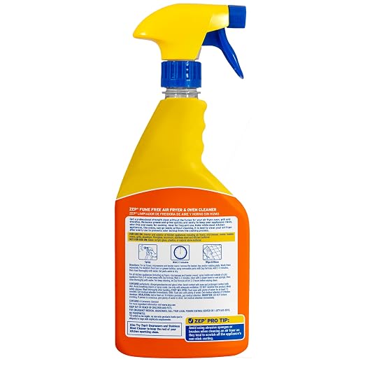 Zep Fume Free Air Fryer & Oven Cleaner, R49312-24 fl oz, Professional Strength Grease Remover, Biodegradable Formula