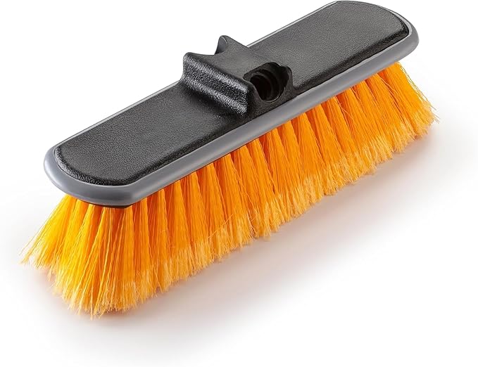 Medium Bristle Deck Scrub Brush - Composite Deck Brush Head & Vinyl Siding Brush // Boat Scrub Brush, Roof Brush for Extension Pole // Exterior, Patio & Deck Cleaning Brush (Pole Sold Separately) | Composite Deck Brush Head // Boat Scrub Brush, Roof Br...