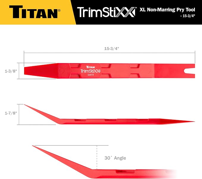 Titan 11573 Trim Stixx 16-Inch XL Non-Marring Nylon Pry Tool