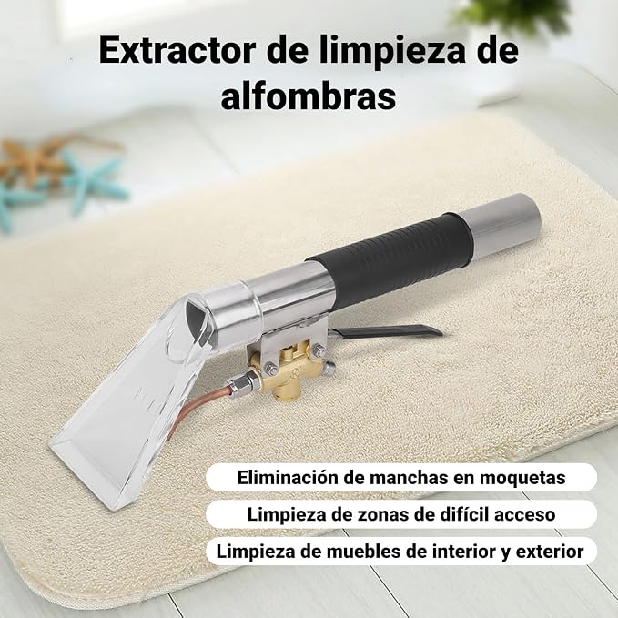 Carpet Cleaning Extractor, 1000 Psi Upholstery Carpet Cleaning Furniture Extractor, Steam Cleaner Accessory Wand Hand Tool, Vacuum Nozzle for Indoor Outdoor Furniture Mattresses Car Interiors