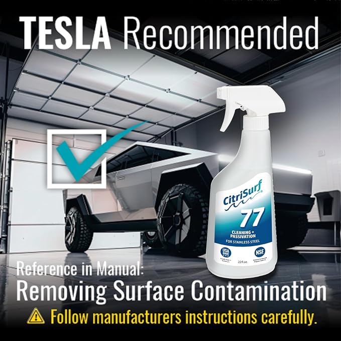 CitriSurf 77 Commercial Stainless Steel Passivation Cleaner (22oz Spray) | Made in USA