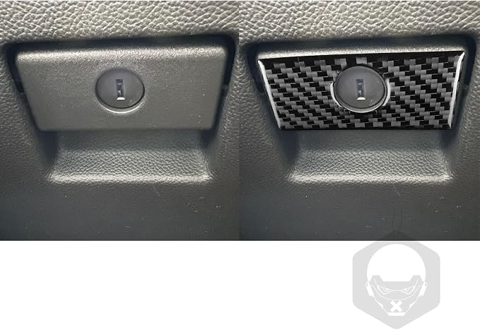 Real Carbon Fiber Trim for Infiniti Accessories | for G35 G37 G25 Q60 Q40 2007-2015 S X Sedan Coupe Convertible Dash Co-Pilot Storage Box Handle Thick Overlay Decal
