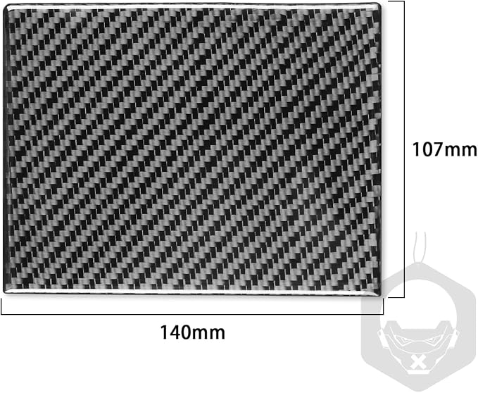 Real Carbon Fiber Trim for Infiniti Accessories | for G35 G37 G25 Q60 Q40 2007-2015 X S Sedan Rear Armrest Storage Box Organizer Cover Interior Thick Overlay Decal