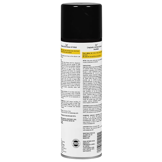 Zep Stainless Steel Cleaner & Polish - 16 oz (Pack of 1) - 1048844 - Removes fingerprints, smudges, dirt and dust