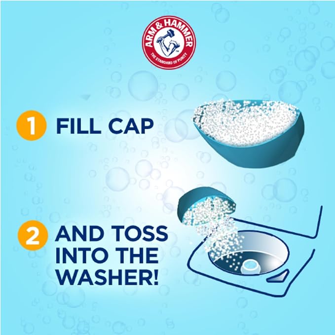 ARM & HAMMER Light In-Wash Scent-Booster, Laundry ScentBooster Crisp Cleanscent, 24 Oz (Pack of 2)