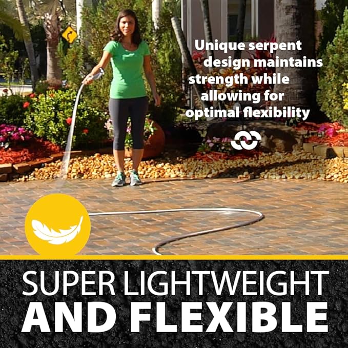 BIONIC STEEL 75 Ft Garden Hose 304 Stainless Steel, 75 Ft Water Hose, Super Tough & Flexible Metal Hose, Lightweight, Crush Resistant Fittings, Kink & Tangle Free, Rust Proof, Easy to Use & Store | Non Kinking Design, Stainless Steel Heavy Duty Water H...