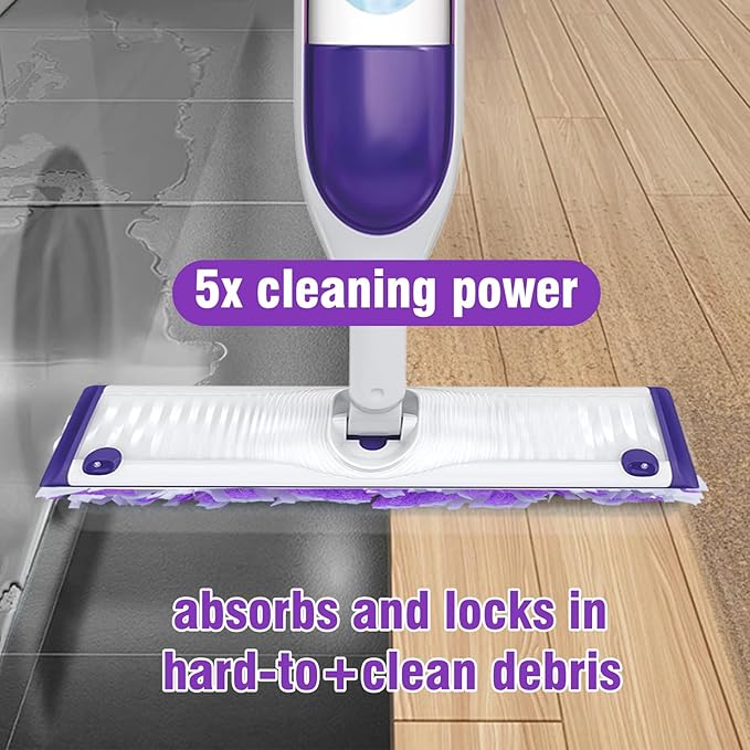 25 Pack Disposable Power Mop Refill Pads for Swiffer Power Mop | All Purpose Multi-Surface Mopping Pads Replacemet,Thickened Mop Pads for Wet or Dry Cleaning on Finished Hard Floors