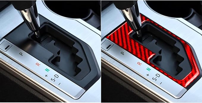 Real Carbon Fiber Trim for Toyota Camry Accessories | for 2012 2013 2014 Gear Shift Panel Interior Thick Overlay Decal