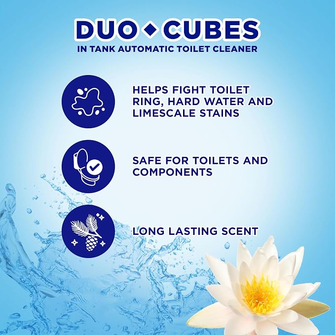 Soft Scrub In-Tank Toilet Cleaner Duo-Cubes, Sapphire Waters, 4 Count (Pack of 7)