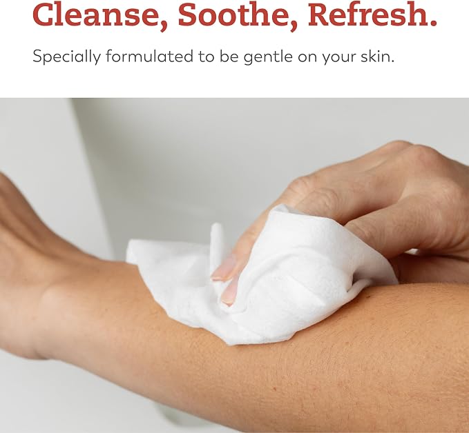 Tranquility Cleansing Wipes, Adult Size Disposable Wet Washcloths, Enriched with Aloe Vera, Chamomille, & Vitamin E, Hypoallergenic, Alcohol-Free, Mild Scented, 9"x13", 56ct Bag (Case of 12)