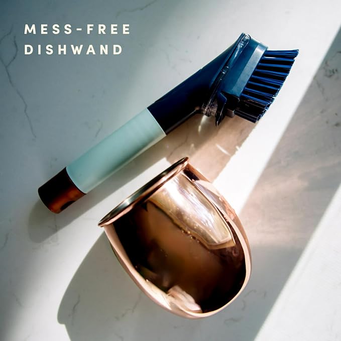 Brite by Scotch-Brite Limited Edition Mess-Free Dishwand, Sleek and Stylish Dish Brush with Soap Dispenser Handle (Pack of 4)