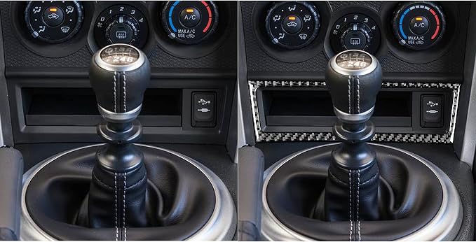 Real Carbon Fiber Trim for Subaru Accessories | for Scion FR-S/Toyota 86 2016 2017 2018 2019 2020 Storage Box Glove Box Frame Interior Thick Overlay Decal