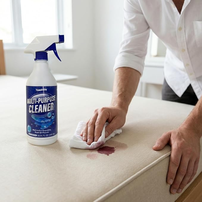 Mattress Stain Cleaner for Urine, Multi-Surface Spot Remover for Mattress,Effective on Fresh Stains, Drink Spills, and Light Soiling, Quick-Drying No-Rinse Formula with Brush Applicator, 500ml