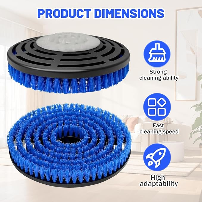 New Upgrade Replacement Brush Heads for Shark S7000/S7001/S7005/S7201/S7000AMZ/S8000/S8001/S8201 Steam Mop Pad, Professional Cleaning and Polishing, Deep Cleaning Hard Floors-2 Pack