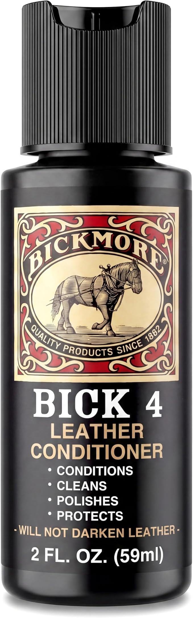Bick 4 Leather Conditioner & Cleaner, Won't Darken Boots, Couch, Bags 2 oz | Made in USA, For Shoes, Furniture, Jackets, Auto Interiors, Apparel & Accessories