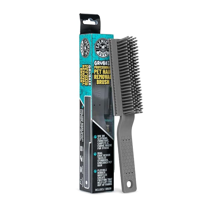 Chemical Guys, Multi-Surface Pet Hair Removal Brush for Upholstery & Carpet | Rubber bristles pull pet hair, lint and debris off seats, carpet and upholstery in cars and at home