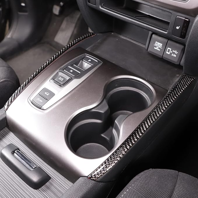 Gear Shift Side Trim Strip for Honda Pilot 2016-2022/ Ridgeline 2017-2023/ Passport 2019-2023, Center Console Trim Sticker Decal Protector, Dash Panel Side Trim Frame (Gear Shift Panel Side Trim)