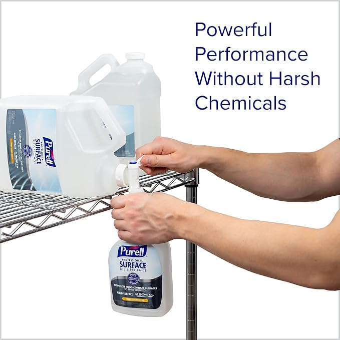 Purell All-Purpose Cleaners & Spray Glass & Surface Cleaner Disinfectant Refill, Fresh Citrus Scent (4342-04)
