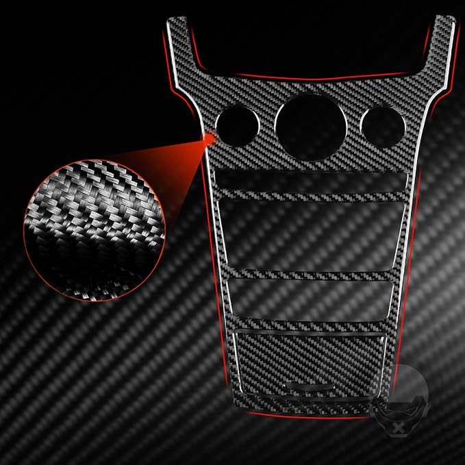 Central Control Gear Shift Panel Trim Compatible with Cadillac CTS 2008 2009 2010 2011 2012 2013 Anti-Scratch Panel Decorative Sticker Real Carbon Fiber