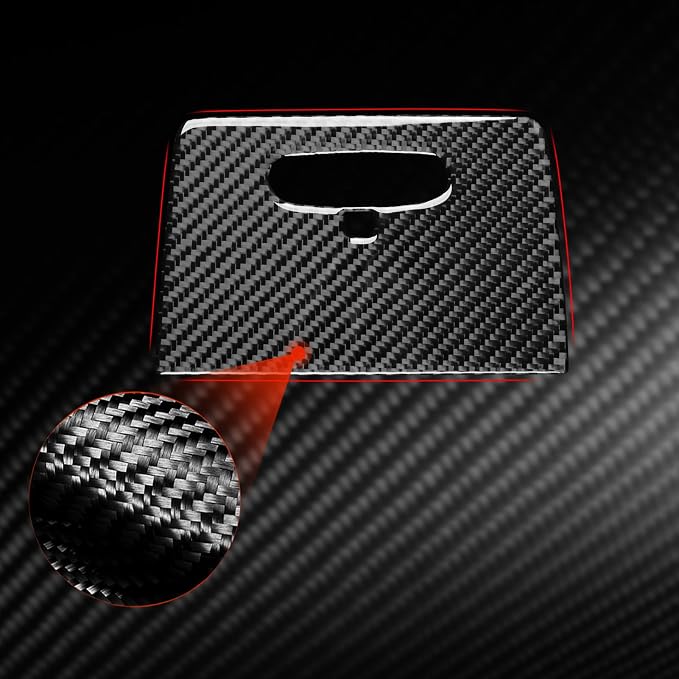 Fit for Cadillac Escalade ESV 2007-2014 / EXT Hybrid 2009-2013 | Real Carbon Fiber | Roof Map Reading Lamp Panel Cover | Stickers | Anti-scratch | Self-adhesive