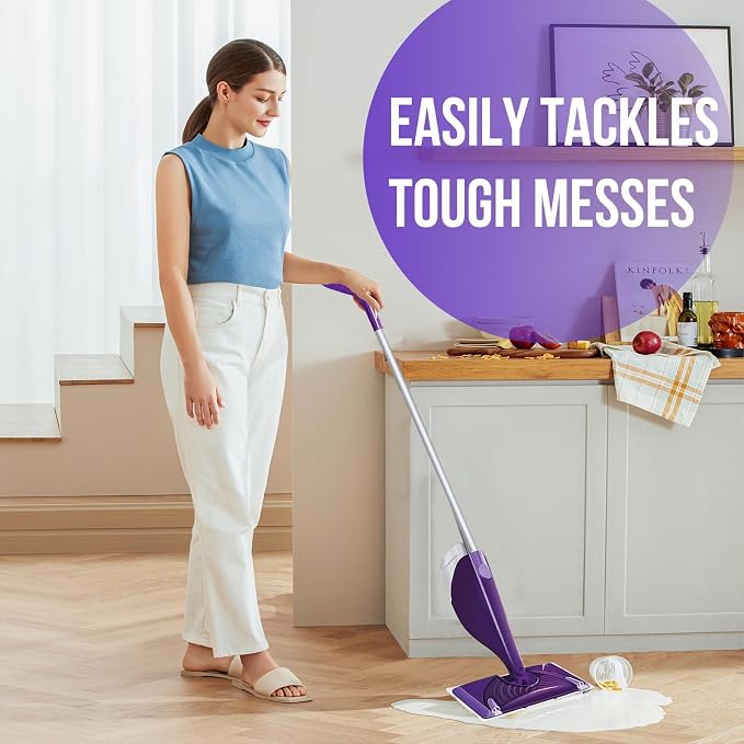 Mopping Pad Refill Compatible with Wet Jet Mop, Disposable Multi Surface Wetjet Hardwood Floor Cleaner Spray Mop Pads Refills, Thickness & Absorbent (20)