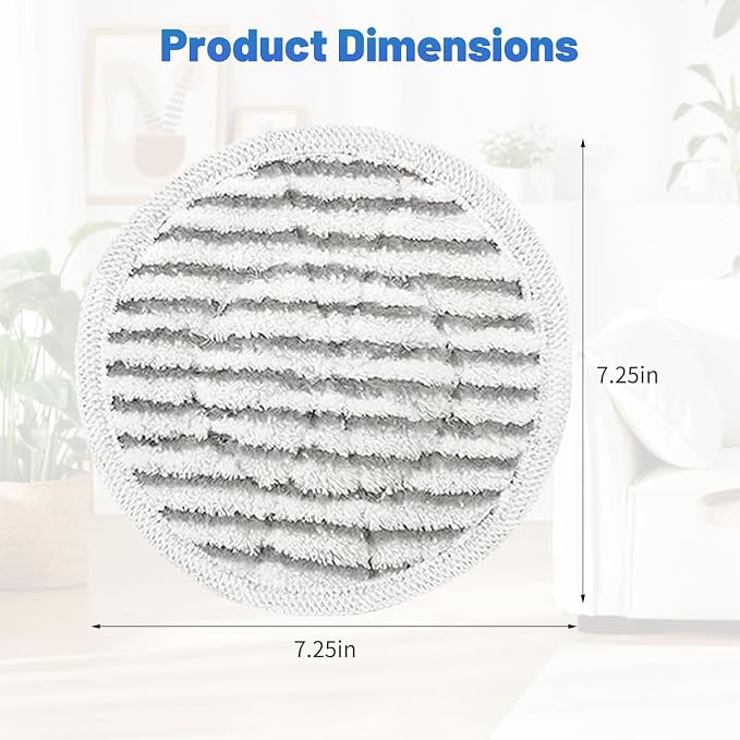 Steam Mop Replacement Pads for Shark S7001 S8201 S8001 S7201 S7000AMZ S7000 S7001TGT S7005 S7020 Series Steam Mop Pads,Steam & Scrub All-in-One Scrubbing Mop Pads,Compare Part #:XKITP7000-4 Pack