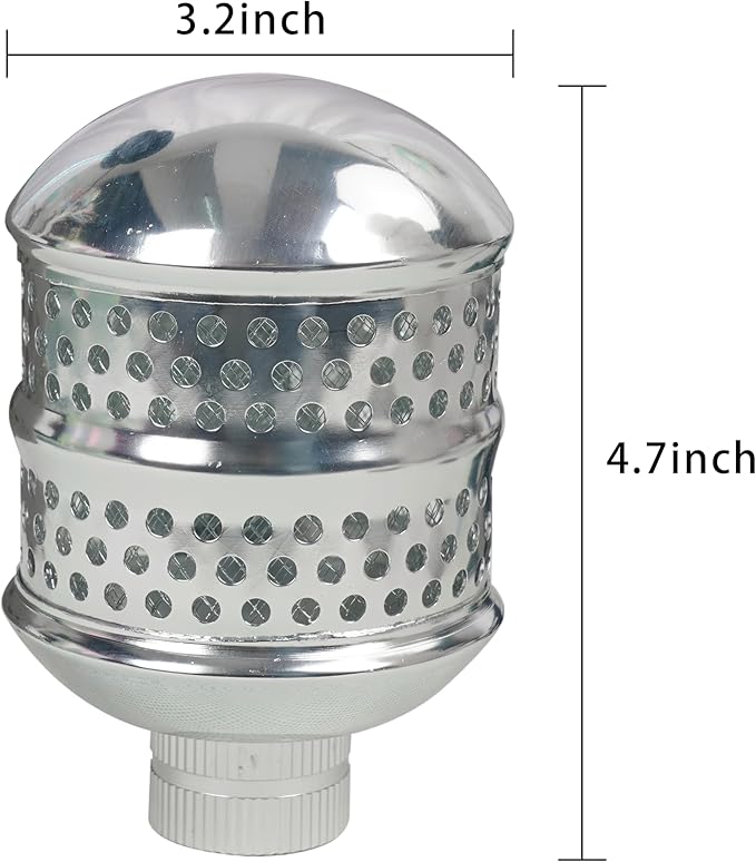 Hourleey 2 Pack Bubbler Sprinkler Heads, Aluminum Diffuser Flood Nozzle for Delicate Watering, Gentle Garden Metal Watering Soaker Sprinkler for Plants Garden Lawn Yard