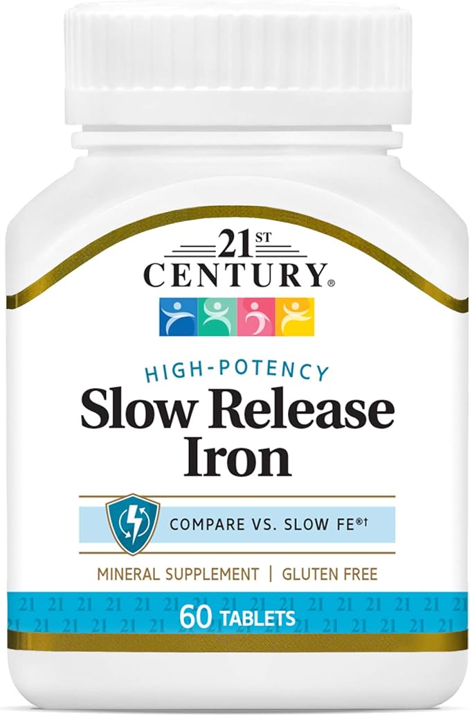 Glisten Garbage Disposer Cleaner 4 Pack Bundle with 21st Century Slow Release Iron Tablets 60 Count